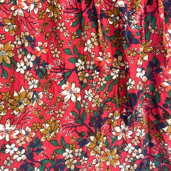 Jodifl V-neck Floral Midi Dress 3/4 Sleeve Side Skirs Bohemian Size Large - Picture 7 of 9